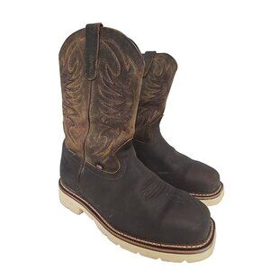 Thorogood Men's 11 "Steel Toe Western Wellington 804-4331 (U.S.A.) Brown 9.5 2E